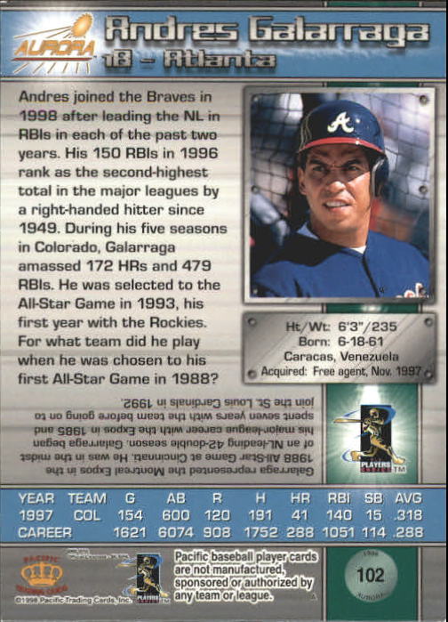 B2386- 1998 Aurora Baseball Card # S 1-200 + Einsätze -du Pick- 15 + Free US - Bild 169 von 463