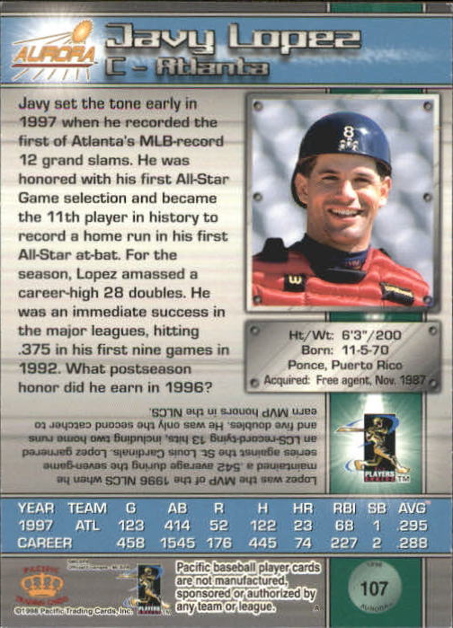 B2386- 1998 Aurora Baseball Card # S 1-200 + Einsätze -du Pick- 15 + Free US - Bild 179 von 463