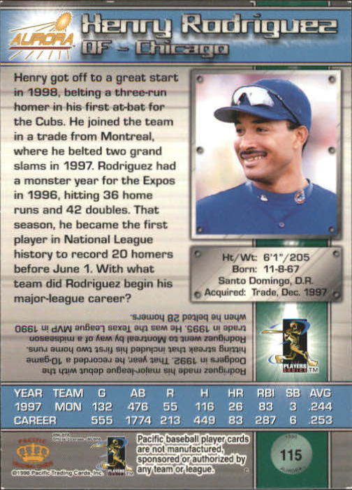 B2386- 1998 Aurora Baseball Card # S 1-200 + Einsätze -du Pick- 15 + Free US - Bild 195 von 463