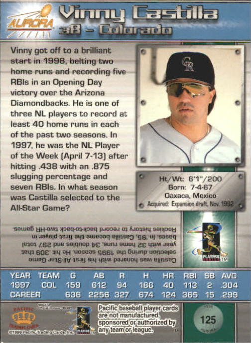 B2386- 1998 Aurora Baseball Card # S 1-200 + Einsätze -du Pick- 15 + Free US - Bild 215 von 463