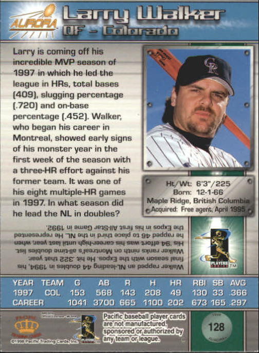 B2386- 1998 Aurora Baseball Card # S 1-200 + Einsätze -du Pick- 15 + Free US - Bild 221 von 463
