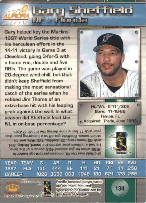 B2386- 1998 Aurora Baseball Card # S 1-200 + Einsätze -du Pick- 15 + Free US - Bild 233 von 463