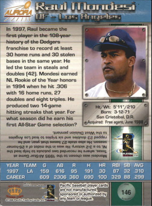 B2386- 1998 Aurora Baseball Card # S 1-200 + Einsätze -du Pick- 15 + Free US - Bild 257 von 463