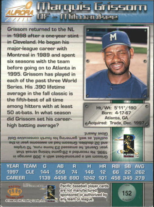 B2386- 1998 Aurora Baseball Card # S 1-200 + Einsätze -du Pick- 15 + Free US - Bild 269 von 463