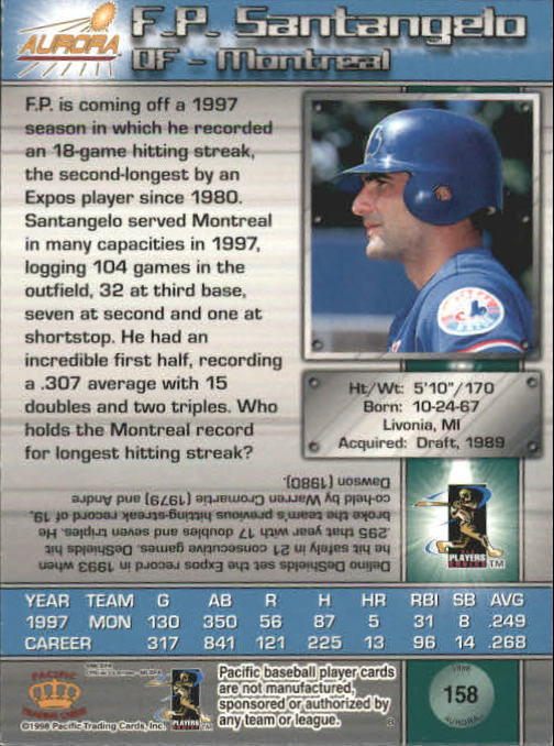 B2386- 1998 Aurora Baseball Card # S 1-200 + Einsätze -du Pick- 15 + Free US - Bild 281 von 463