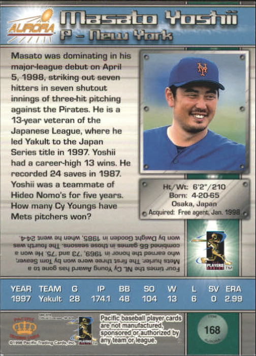 B2386- 1998 Aurora Baseball Card # S 1-200 + Einsätze -du Pick- 15 + Free US - Bild 301 von 463