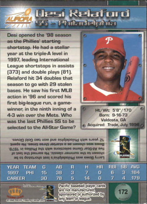 B2386- 1998 Aurora Baseball Card # S 1-200 + Einsätze -du Pick- 15 + Free US - Bild 309 von 463