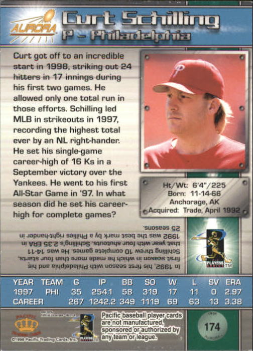 B2386- 1998 Aurora Baseball Card # S 1-200 + Einsätze -du Pick- 15 + Free US - Bild 313 von 463