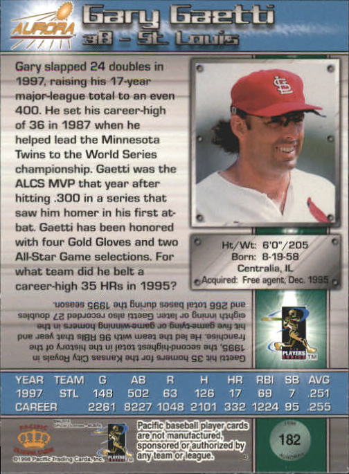 B2386- 1998 Aurora Baseball Card # S 1-200 + Einsätze -du Pick- 15 + Free US - Bild 329 von 463