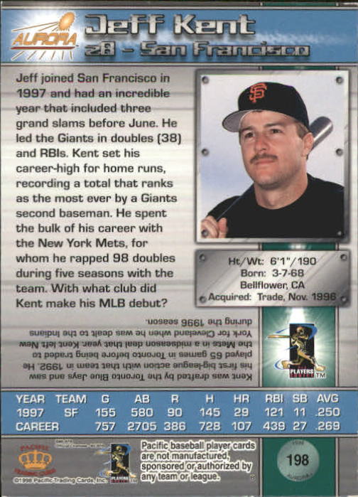 B2386- 1998 Aurora Baseball Card # S 1-200 + Einsätze -du Pick- 15 + Free US - Bild 361 von 463