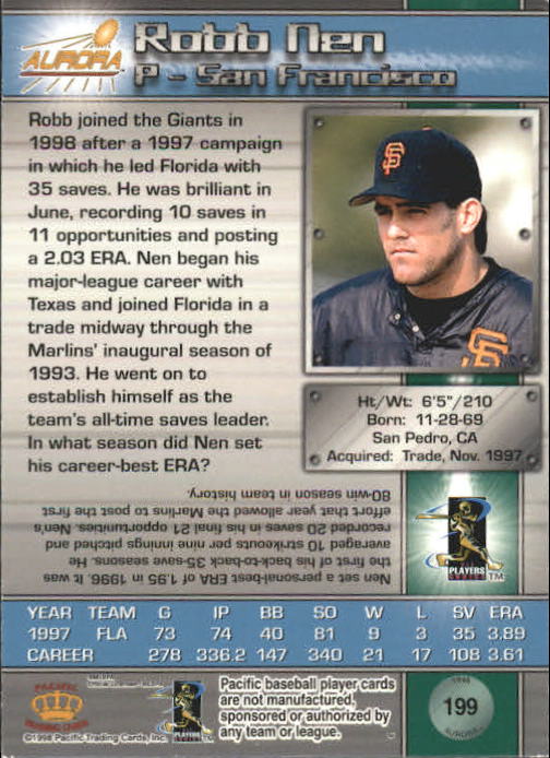 B2386- 1998 Aurora Baseball Card # S 1-200 + Einsätze -du Pick- 15 + Free US - Bild 363 von 463