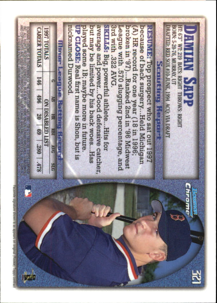 A6753- 1998 Bowman Chrome International BB 251-Ins -You Pick- 15+ FREE US SHIP