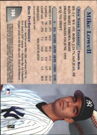 1998 Bowman's Best Baseball "Main Set" Cards - Picture 189 of 368