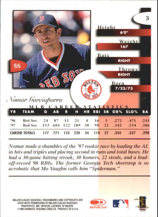 A4227- 1998 Donruss Signature BB #s 1-140 +Inserts -You Pick- 15+ FREE US SHIP - Picture 7 of 301