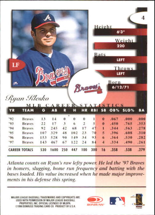 A4227- 1998 Donruss Signature BB #s 1-140 +Inserts -You Pick- 15+ FREE US SHIP - Picture 9 of 301