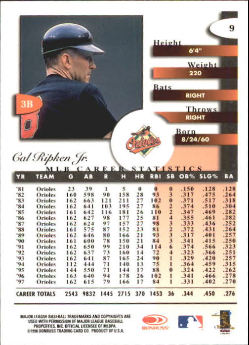 A4227- 1998 Donruss Signature BB #s 1-140 +Inserts -You Pick- 15+ FREE US SHIP - Picture 19 of 301