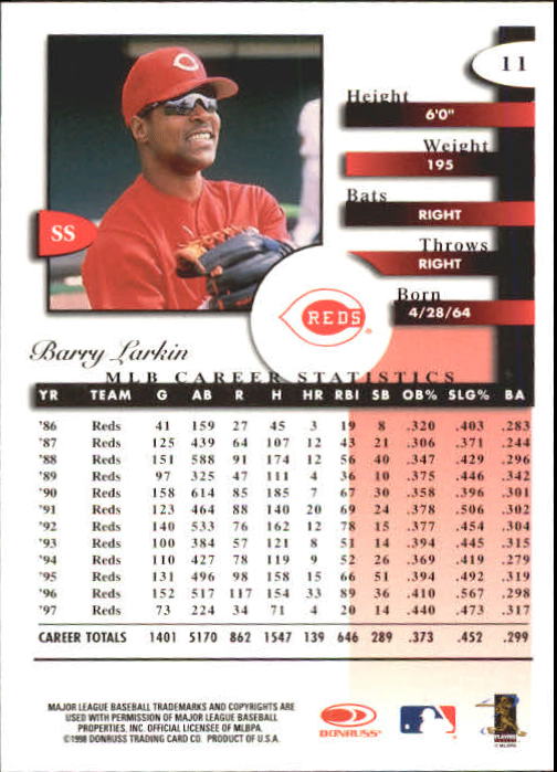 A4227- 1998 Donruss Signature BB #s 1-140 +Inserts -You Pick- 15+ FREE US SHIP - Picture 23 of 301