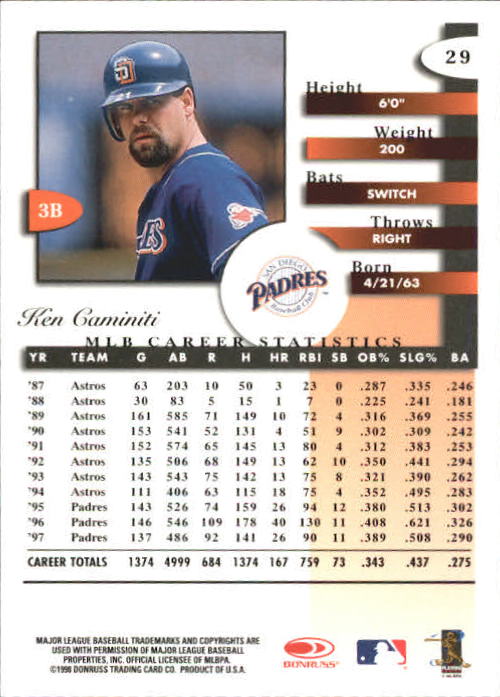 A4227- 1998 Donruss Signature BB #s 1-140 +Inserts -You Pick- 15+ FREE US SHIP - Picture 59 of 301