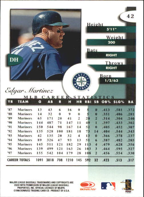 A4227- 1998 Donruss Signature BB #s 1-140 +Inserts -You Pick- 15+ FREE US SHIP - Picture 85 of 301