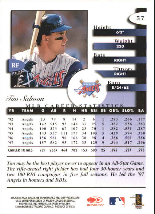 A4227- 1998 Donruss Signature BB #s 1-140 +Inserts -You Pick- 15+ FREE US SHIP - Picture 115 of 301