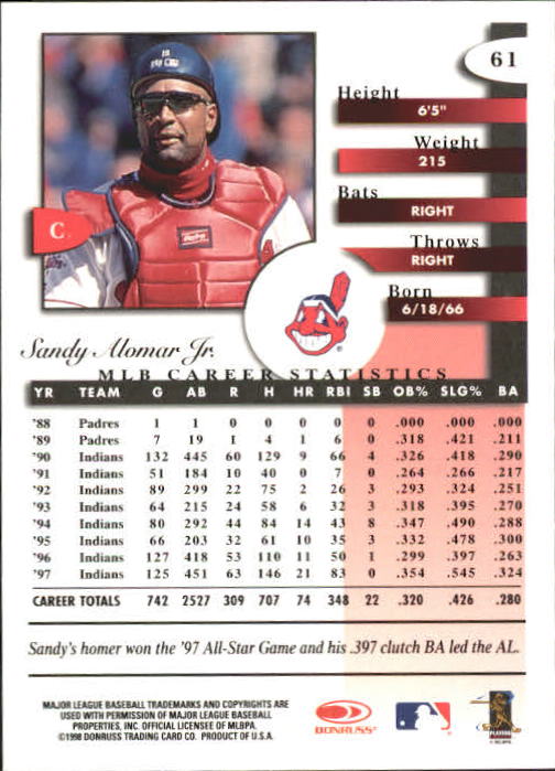 A4227- 1998 Donruss Signature BB #s 1-140 +Inserts -You Pick- 15+ FREE US SHIP - Picture 123 of 301