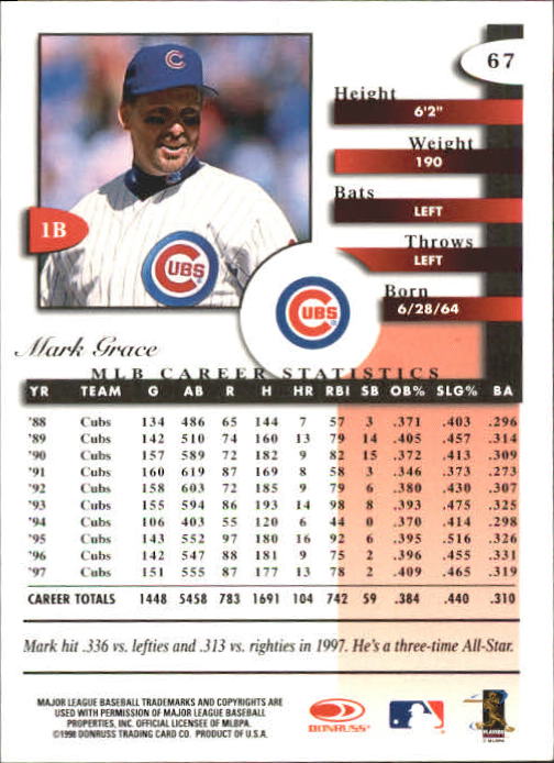 A4227- 1998 Donruss Signature BB #s 1-140 +Inserts -You Pick- 15+ FREE US SHIP - Picture 135 of 301