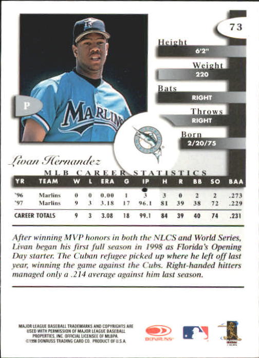 A4227- 1998 Donruss Signature BB #s 1-140 +Inserts -You Pick- 15+ FREE US SHIP - Picture 147 of 301