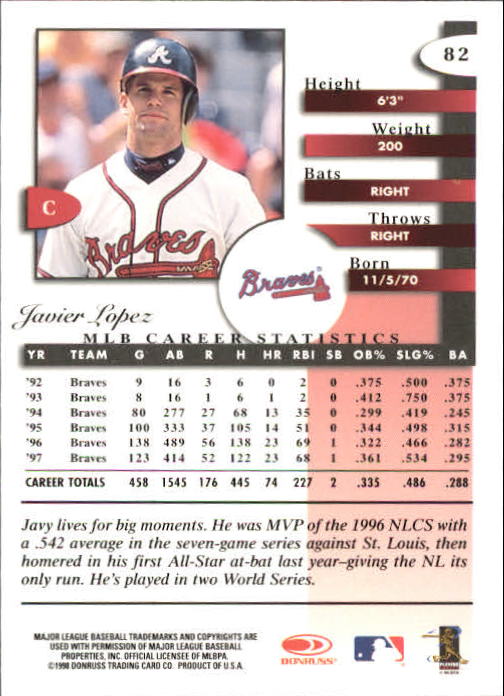 A4227- 1998 Donruss Signature BB #s 1-140 +Inserts -You Pick- 15+ FREE US SHIP - Picture 165 of 301