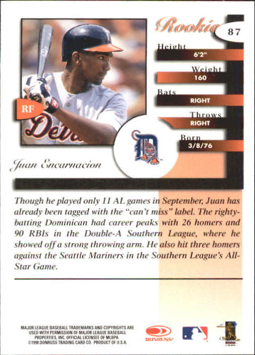 A4227- 1998 Donruss Signature BB #s 1-140 +Inserts -You Pick- 15+ FREE US SHIP - Picture 175 of 301