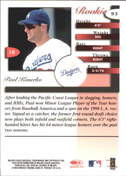 A4227- 1998 Donruss Signature BB #s 1-140 +Inserts -You Pick- 15+ FREE US SHIP - Picture 187 of 301