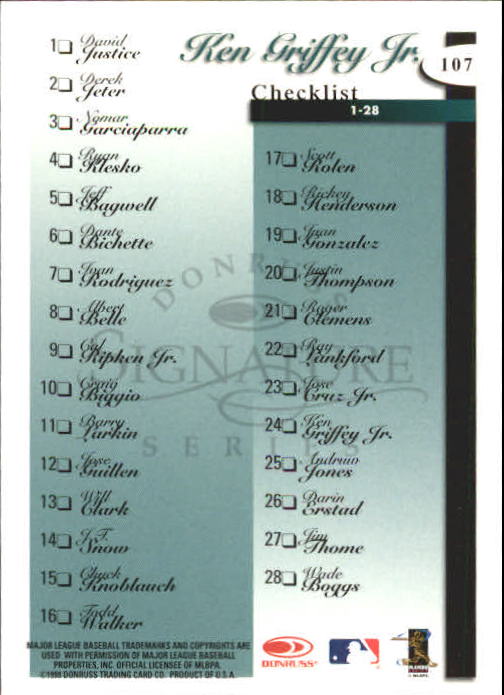 A4227- 1998 Donruss Signature BB #s 1-140 +Inserts -You Pick- 15+ FREE US SHIP - Picture 214 of 301