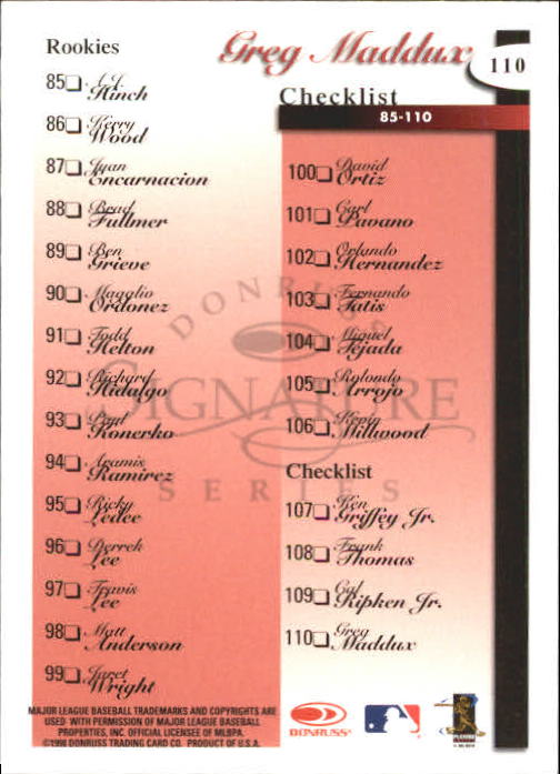 A4227- 1998 Donruss Signature BB #s 1-140 +Inserts -You Pick- 15+ FREE US SHIP - Picture 220 of 301