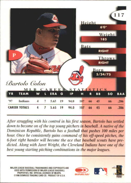 A4227- 1998 Donruss Signature BB #s 1-140 +Inserts -You Pick- 15+ FREE US SHIP - Picture 230 of 301