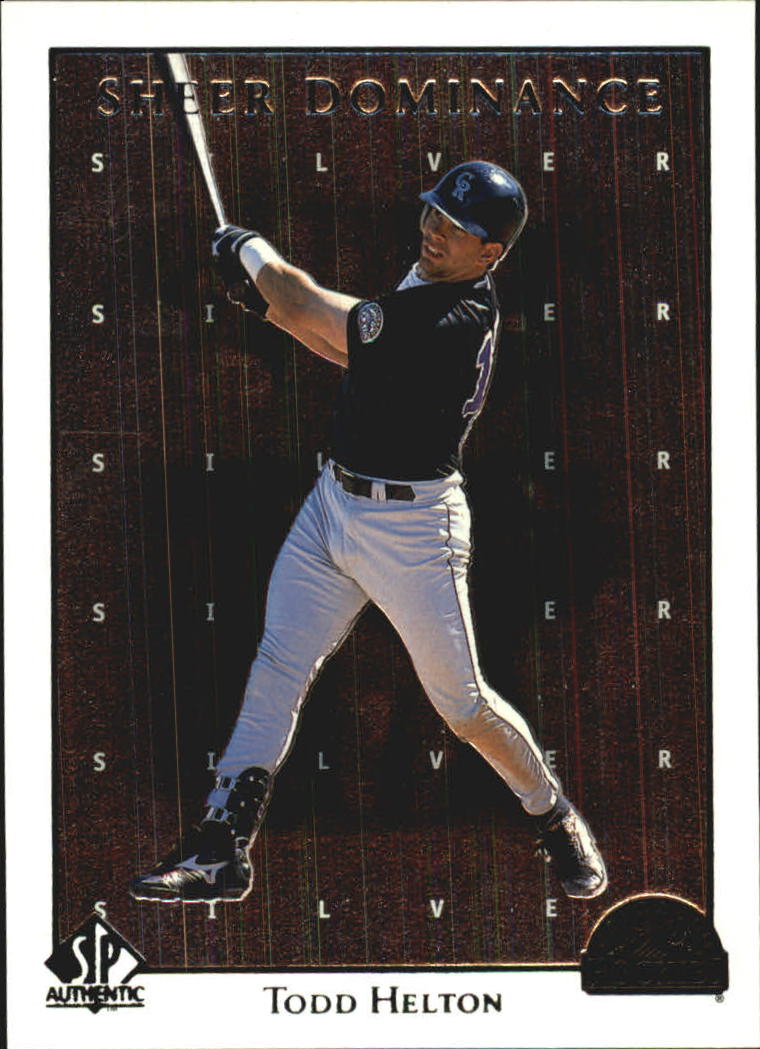 1998 SP Authentic Sheer Dominance #SD27 Todd Helton