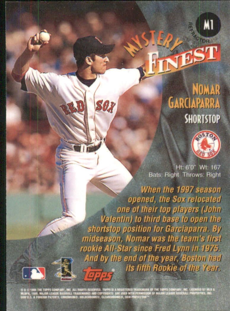 1998 Topps Mystery Finest Borderless Refractors #M1  Nomar Garciaparra