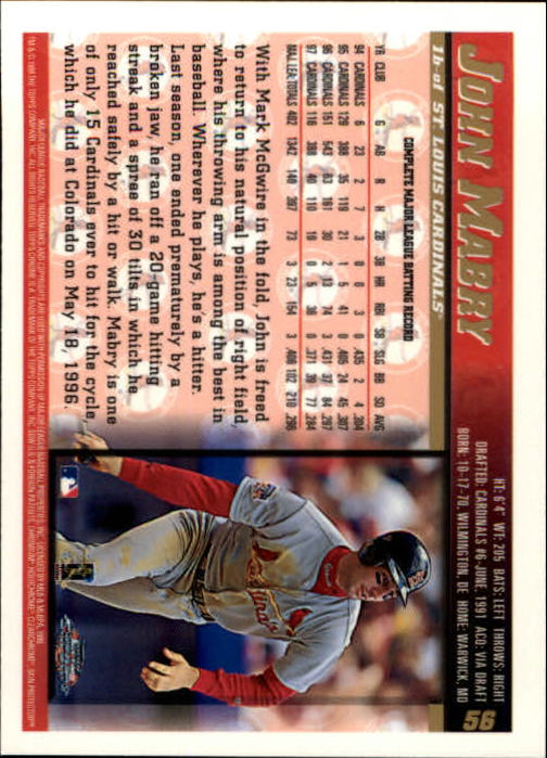 A3747- 1998 Topps Chrome BB Card #s 1-504 +Rookies -You Pick- 15+ FREE US SHIP - Picture 45 of 315