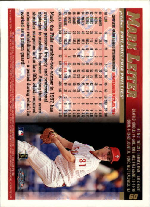 A3747- 1998 Topps Chrome BB Card #s 1-504 +Rookies -You Pick- 15+ FREE US SHIP - Picture 47 of 315