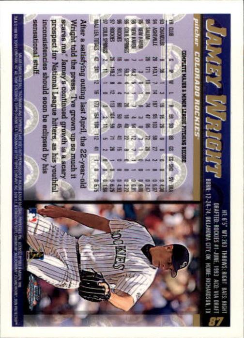 A3747- 1998 Topps Chrome BB Card #s 1-504 +Rookies -You Pick- 15+ FREE US SHIP - Picture 73 of 315