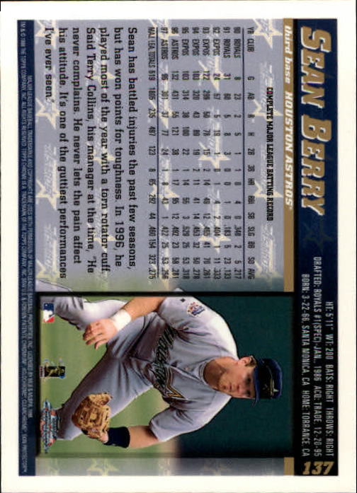 A3747- 1998 Topps Chrome BB Card #s 1-504 +Rookies -You Pick- 15+ FREE US SHIP - Picture 119 of 315
