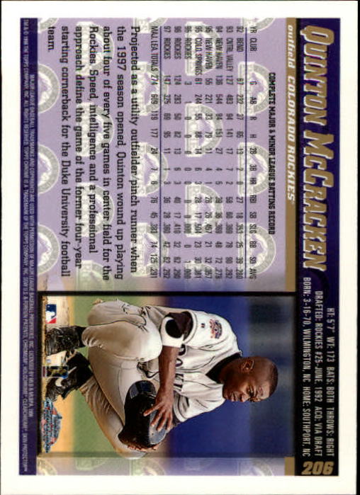 A3747- 1998 Topps Chrome BB Card #s 1-504 +Rookies -You Pick- 15+ FREE US SHIP - Picture 175 of 315