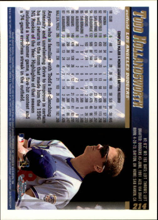 A3747- 1998 Topps Chrome BB Card #s 1-504 +Rookies -You Pick- 15+ FREE US SHIP - Picture 185 of 315