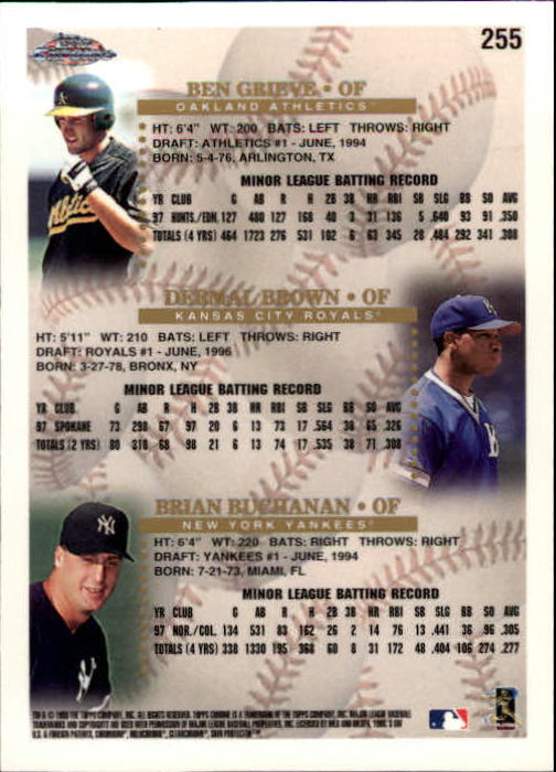 A3747- 1998 Topps Chrome BB Card #s 1-504 +Rookies -You Pick- 15+ FREE US SHIP - Picture 229 of 315