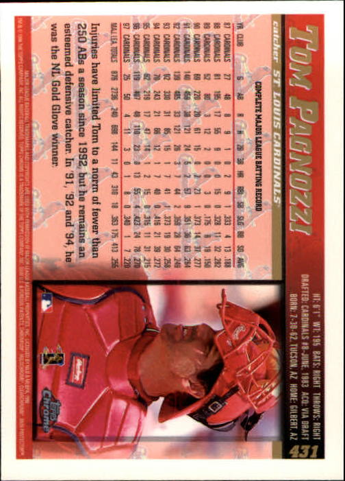A3747- 1998 Topps Chrome BB Card #s 1-504 +Rookies -You Pick- 15+ FREE US SHIP - Picture 297 of 315