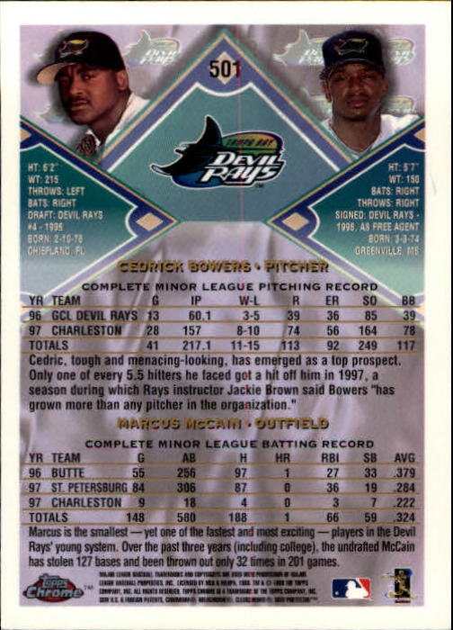 A3747- 1998 Topps Chrome BB Card #s 1-504 +Rookies -You Pick- 15+ FREE US SHIP - Picture 315 of 315
