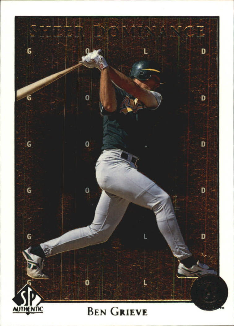 1998 SP Authentic Sheer Dominance Gold #SD21 Ben Grieve
