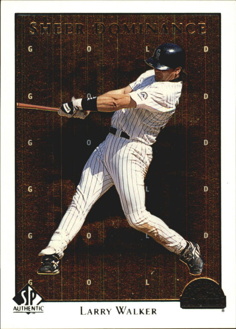 1998 SP Authentic Sheer Dominance Gold #SD33 Larry Walker