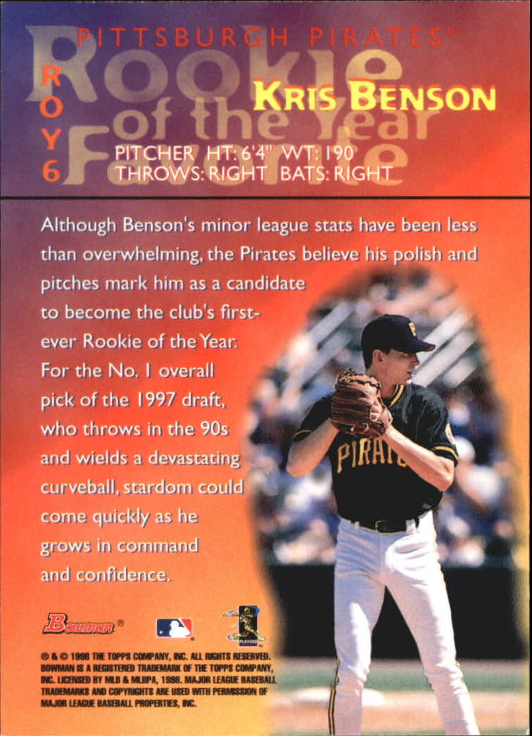 1998 Bowman Baseball "Insert and Parallel" Cards