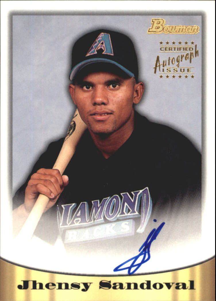 1998 Bowman Certified Gold Autographs #10 Jhensy Sandoval