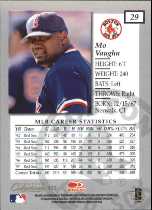 1998 Donruss Collections Baseball "Main Set" Base Cards - Picture 77 of 189