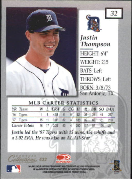 1998 Donruss Collections Baseball "Main Set" Base Cards - Picture 79 of 189